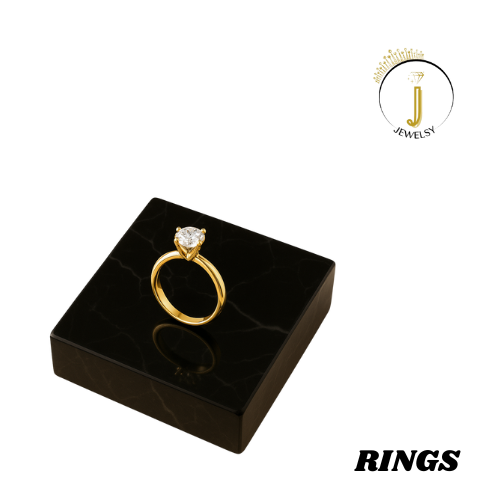 Elegant Gold Solitaire  Ring
